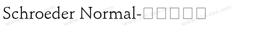 Schroeder Normal字体转换